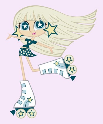 She's literally starry-eyed!