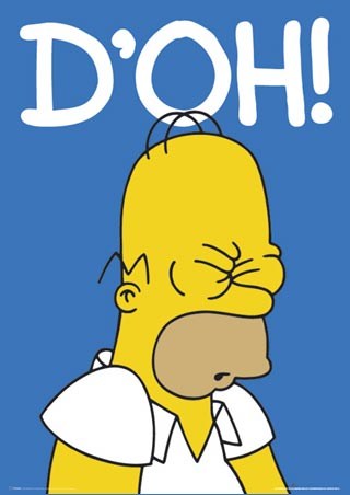 Homer Simpson D'oh!