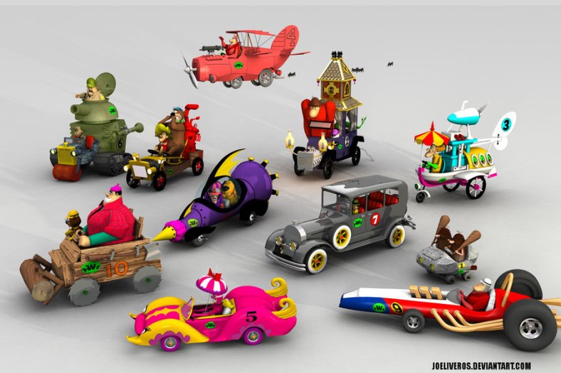 Wacky Races Toy Cars