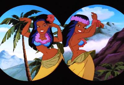 Freakazoid Is History Feakazoid sees hula girls crop