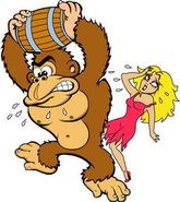 Donkey Kong and Pauline